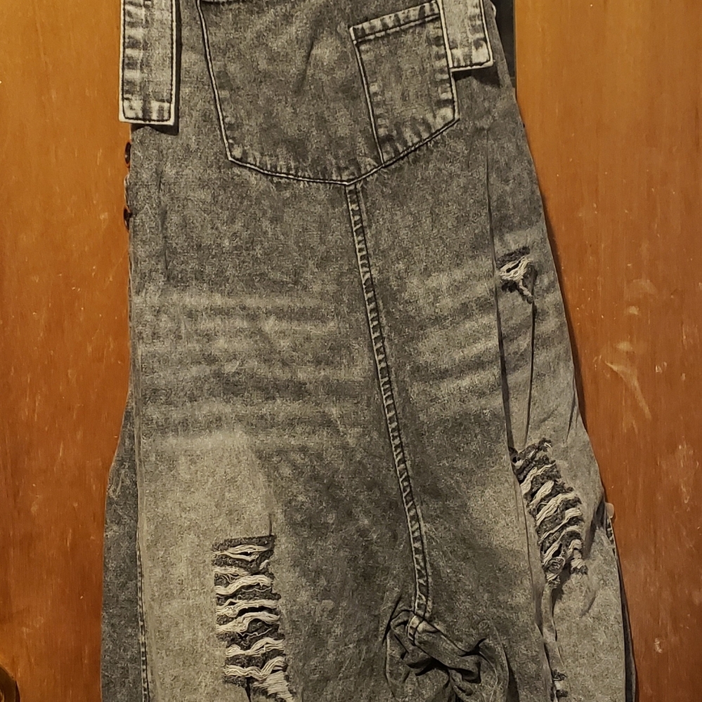 Three birds nest Slouchy Overalls Medium  black